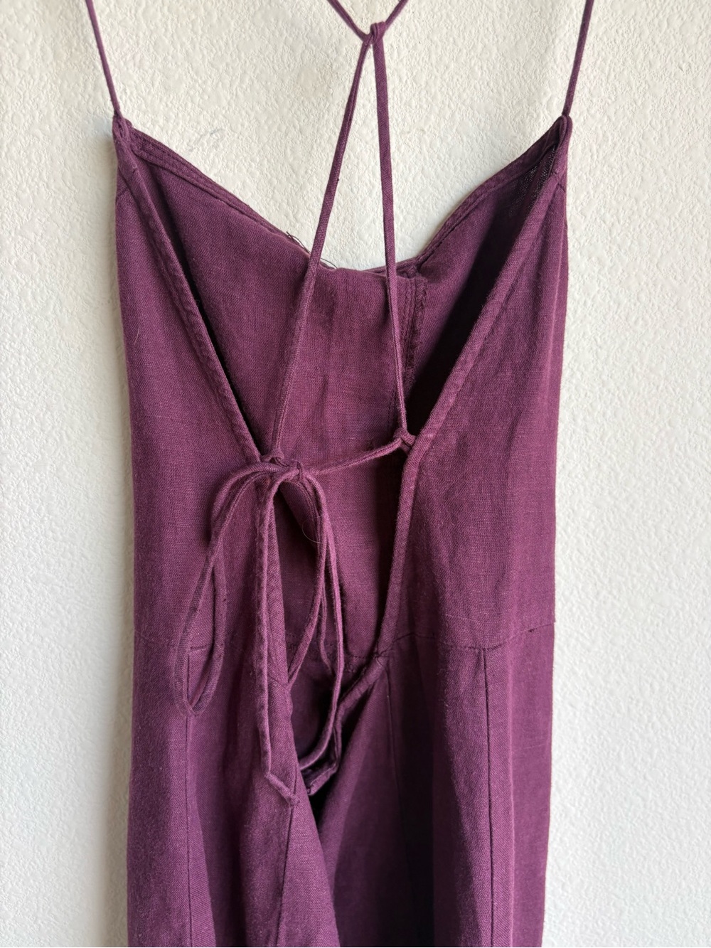 Zara Plum Button-Front Spaghetti Strap Midi Dress - Picture 4 of 6